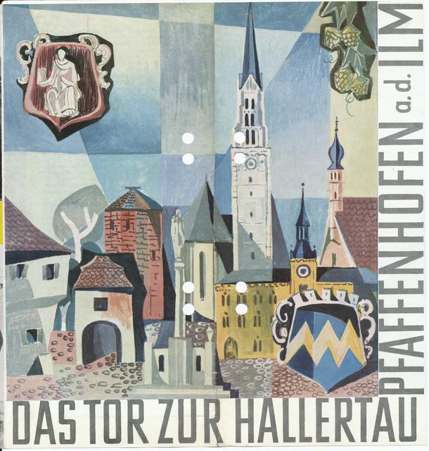 Umschlaggestaltung der Broschüre von 1960 durch Sigi Braun