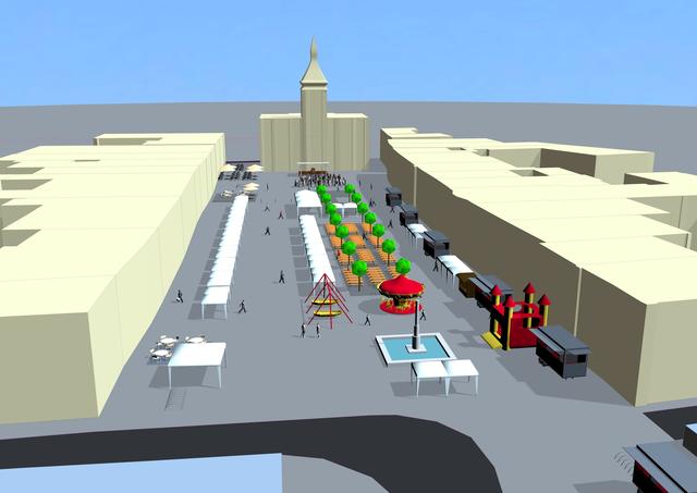 Hauptplatzvisualisierung