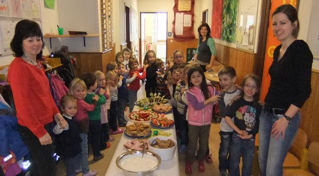 Raupengruppe Osterbuffet