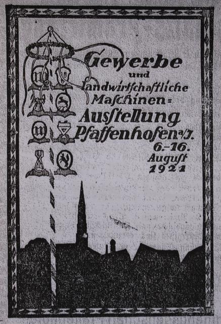 Einladung zur "Produktenschau" 1921