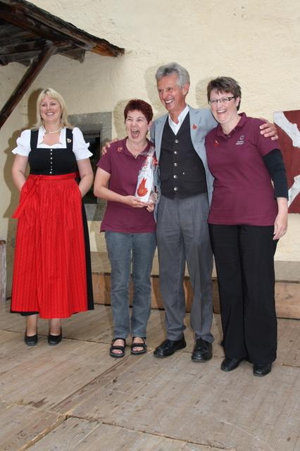 Ein Dankeschön für Gabi Thurner und Doris Brummer von unseren Gastgebern