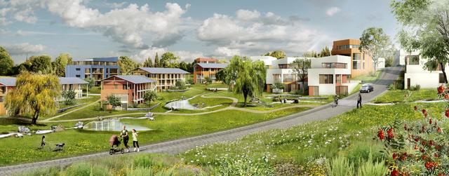 Ecoquartier – das nachhaltige Stadtviertel . Dieses deutschlandweit einzigartige siedlungspolitische Modellprojekt verbindet nachhaltiges Laben, Arbeiten und Landwirtschaft.