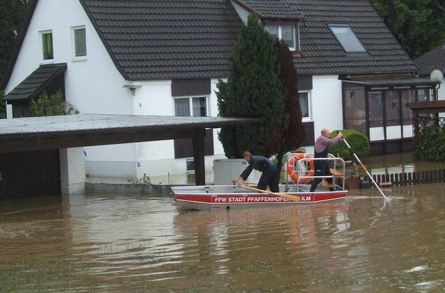 Über 300 Helfer waren beim Hochwasser im Juni in Pfaffenhofen unermüdlich im Einsatz und haben Schlimmeres verhindert.