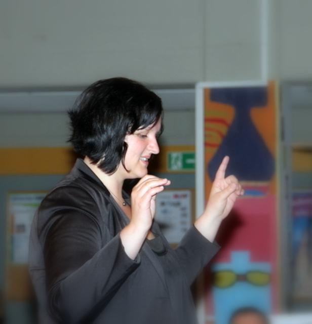 Martha Martzak-Görike, Chorleiterin des gemischten Chores der Liedertafel