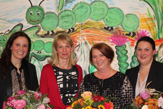 Die Leiterin Katrin Cleemen (2. v. l.) mit ihren Vorgängerinnen Sonja Meier, Jutta Grübl-Rist und Susanne Huber (v. l.).