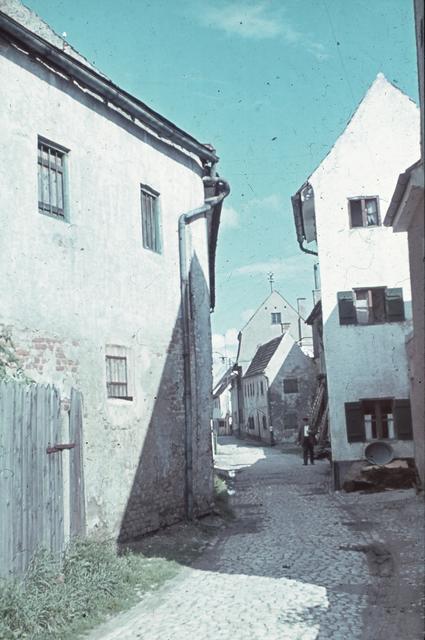 Blick in die "obere" Stadtmauer, wie sie sich vor rund 50 Jahren präsentierte.
