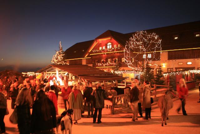 Kuschelige Weihnachtskrippe mit lebenden Tieren (Foto ©: Gut Aiderbichl)