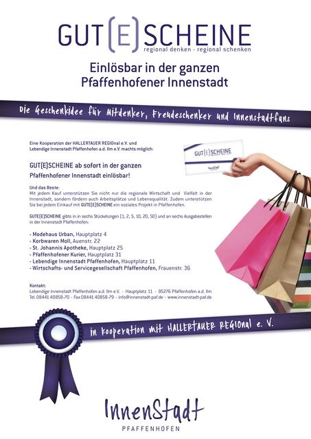 Infotafel der Umtausch- und Akzeptanzstellen.