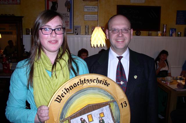 Bei der diesjährigen Weihnachtsscheibe hatte Andrea Müller den besten Schuss.