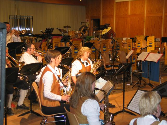 die Saxophone der Big Band