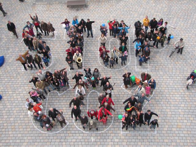 Fotoaktion beim Klimaschutztag