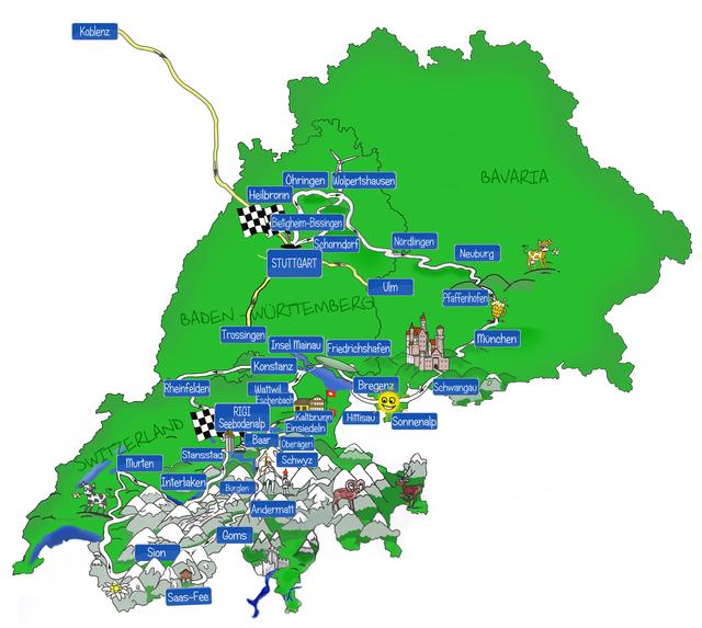 Die Route der Wave Trophy 2014 führt durch Pfaffenhofen