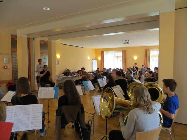 gemeinsame Probe am Sonntag vormittag