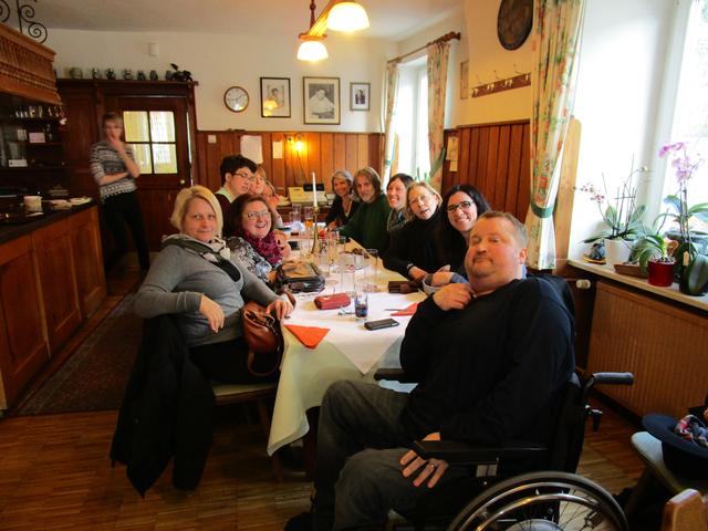 26.02.15: Arbeitskreis Inklusion Pfaffenhofen an der Ilm auf Tour: Gasthaus Glas in Geisenfeld: Gut hat es geschmeckt!
