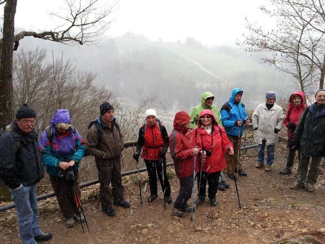 Ein "kleiner Schneesturm" auf dem Rückweg am Nordufer