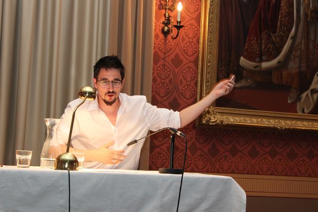 Marko Dinic bei seiner Lesung