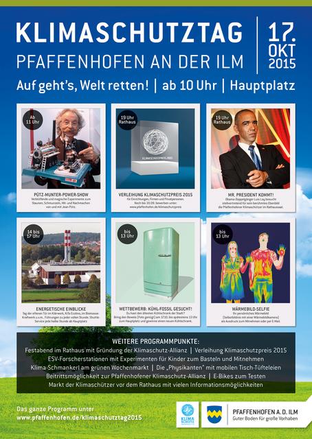 Infoplakat Pfaffenhofener Klimaschutztag 2015