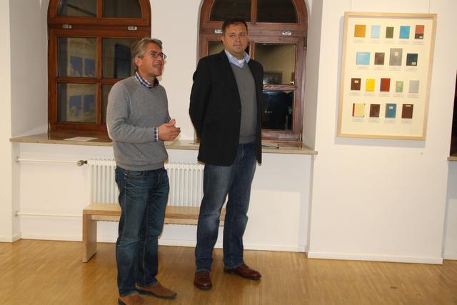 Gottfried Müller (rechts) und Kulturreferent Steffen Kopetzky
