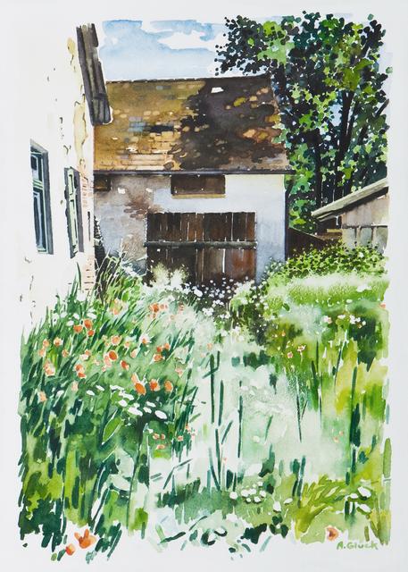 Aquarell „Schwaiger Anwesen“ vonAnnemarie Glück