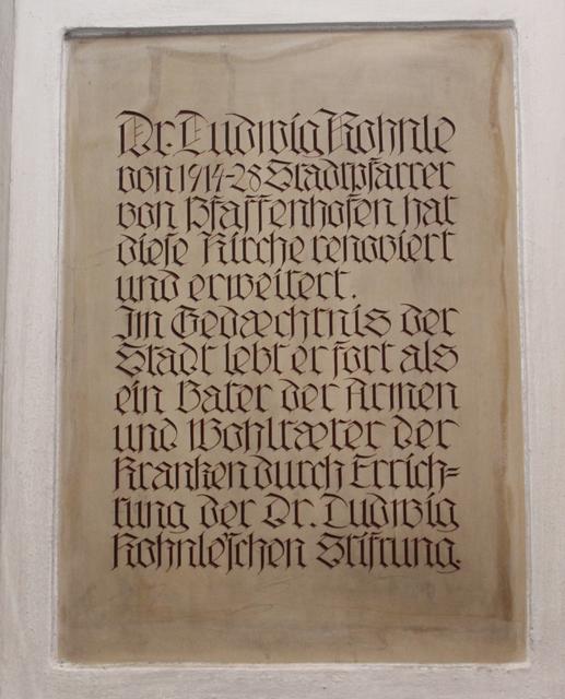 Gedenkstein Pfarrer Dr. Ludwig Kohnle