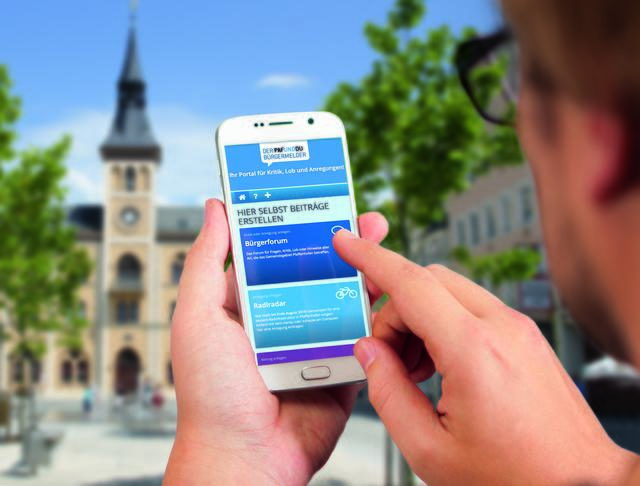 Der neue Bürgermelder. Egal ob via Handy oder Desktop, jede Bürgermeldung hat eine Bearbeitungsgarantie!