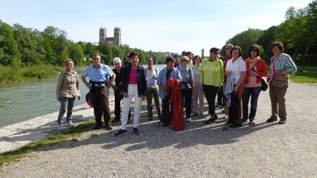 Blick zurück, wir waren fast alleine