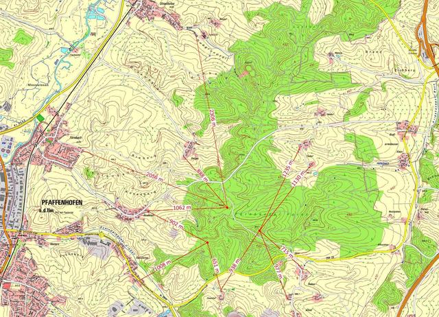 Der finale Plan für den Bürgerwindpark Pfaffenhofen mit Eingabe vom 03.06.2016.