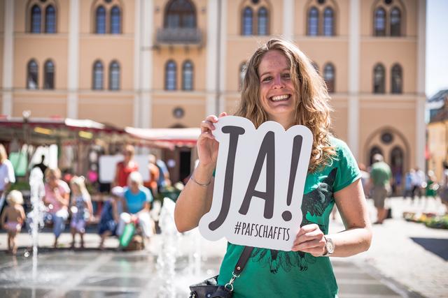 Bekennerfoto "JA!" #pafschaffts