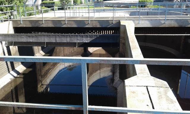 Leeres Belebungsbecken