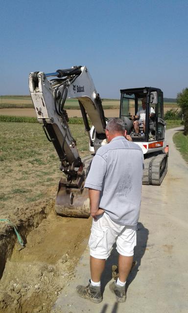Bagger im Einsatz
