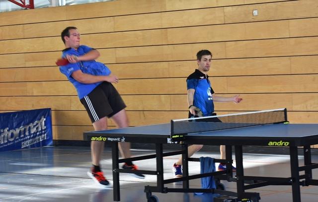 Überraschungssieger im Doppel: Jens Hassenpflug (l.) und Maxi Pflügler