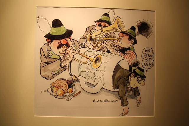 Neben bekannten Künstlern wie Dieter Hanitzsch auch viele Hobbyzeichner an der Ausstellung beteiligt.