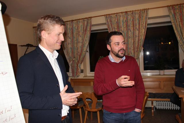 Stadtwerkevorstand Stefan Eisenmann und Bürgermeister Thomas Herker