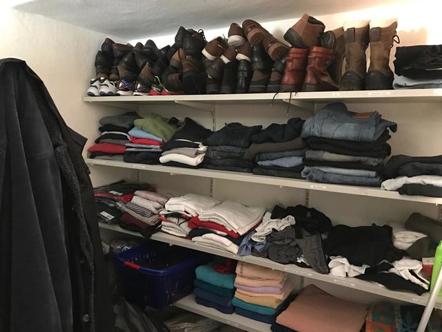 Die " Kleiderkammer" der Straßenambulanz