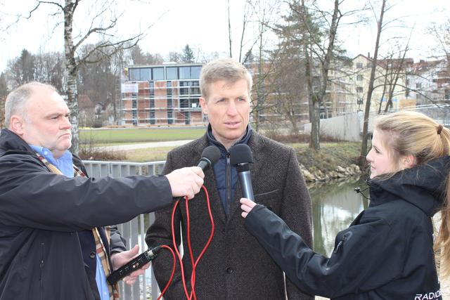 Begehrter Interviewpartner: Stadtwerkevorstand Stefan Eisenmann