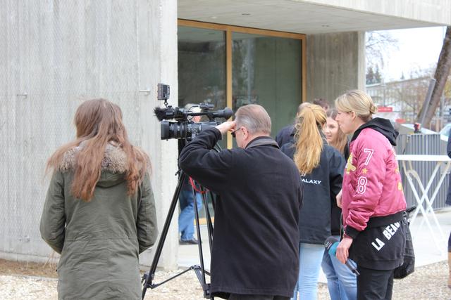 Dreharbeiten an der Arlmühle