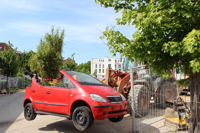 Bei diesem Auto war der Lack noch gut genug