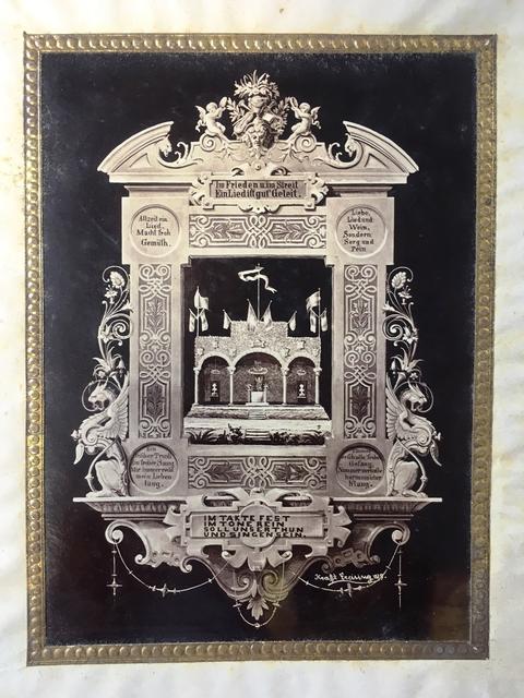 Die 1847 gegründete Liedertafel sorgte mit zahlreichen Konzerten für eine Bereicherung des musikalischen Lebens der Stadt (Innentitel der Jubiläumschronik anlässlich des 30jährigen Bestehens von 1879).