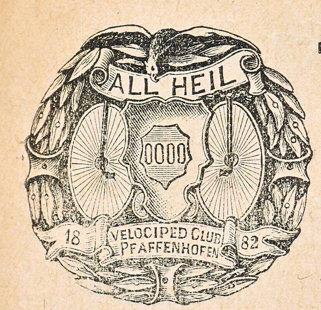 Das Logo des 1882 gegründeten Fahrradclubs (1898)