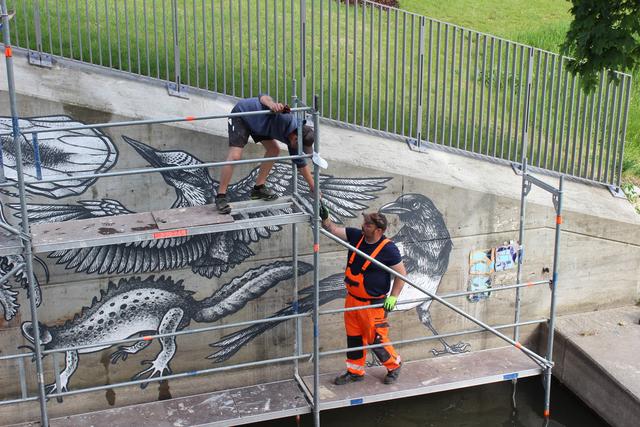 Alex Neumann und Mike Nitschke arbeiten Hand in Hand