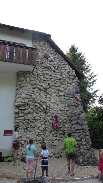 eine schöne Kletterwand