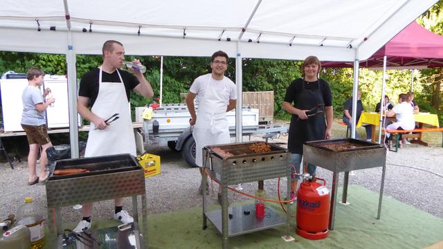 Die "Griller", bereit für die Kundschaft