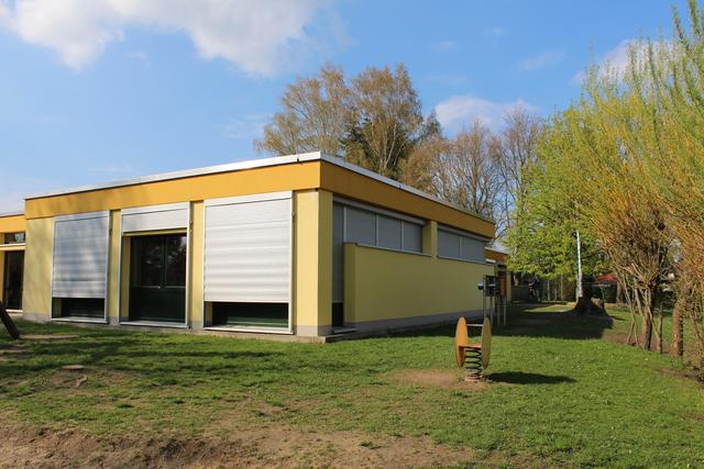 Der Kita-Altbau wird demnächst abgerissen.