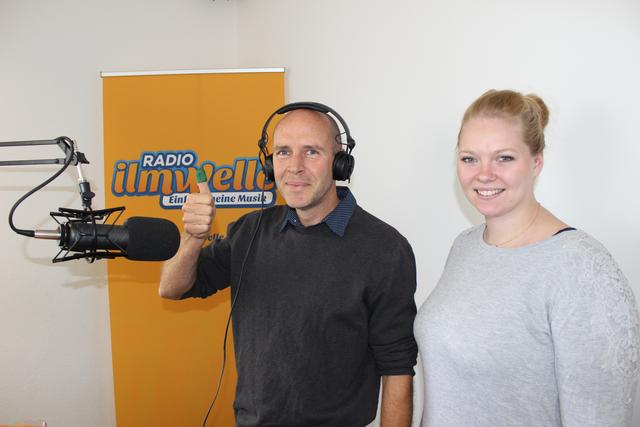 Mario Dietrich und Katharina Noll im Studio