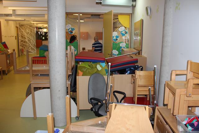 Nach der Reinigung muss alles wieder zurück