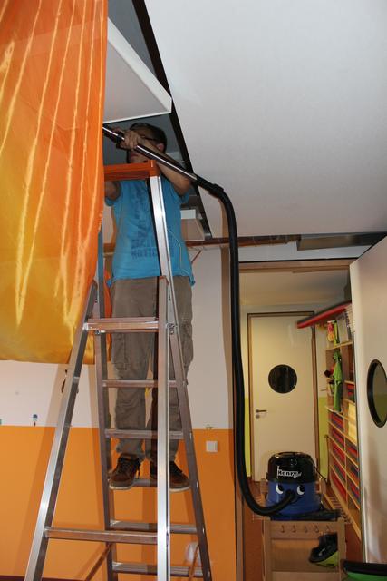 Schallschutzwände schlucken auch Staub....