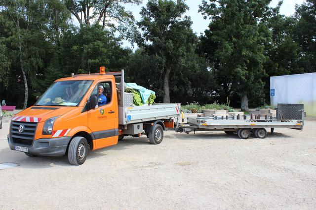 Gartenschau wird abgebaut