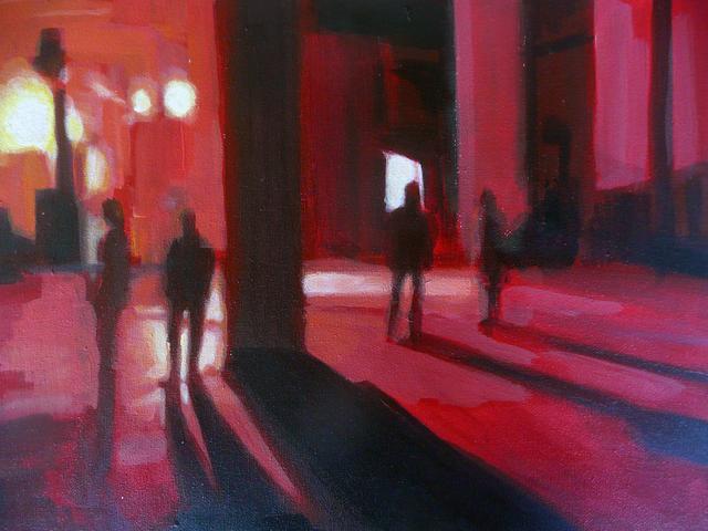 Gathering I. Acryl auf Leinwand