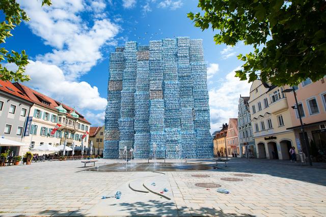 1 Jahr Plastikmüll Pfaffenhofen: So groß und hoch wie das Rathaus.