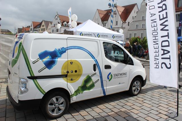 Einer von drei E-Transportern der Stadtwerke